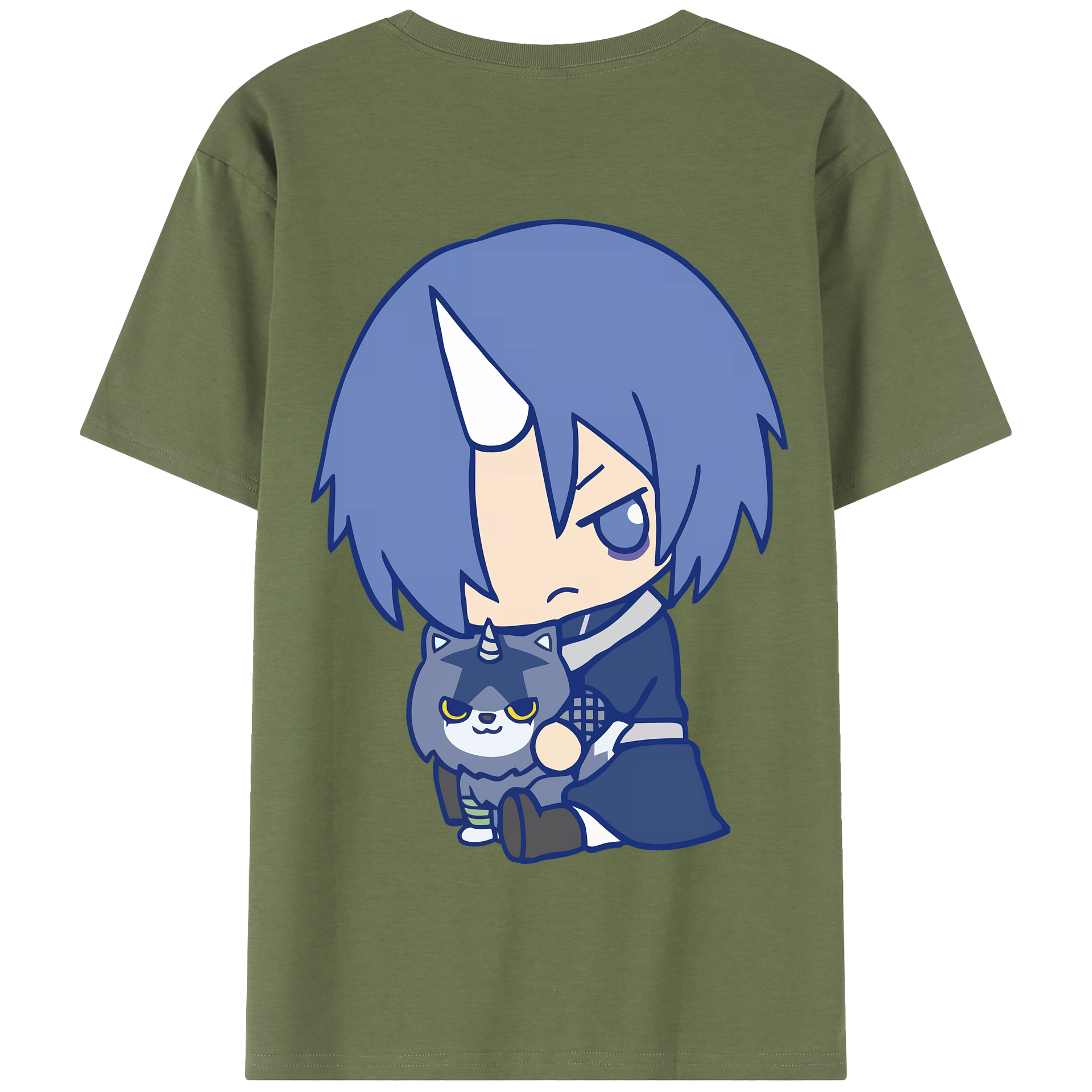 （画像用） 転スラ Regarding Reincarnated to Slime 綿100％半袖Tシャツ（背面プリント）